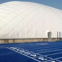 Membrana Arquitectónica de PVC Moderna, Resistente a la Intemperie, Impermeable y Retardante de Llama para Almacenamiento Industrial, Edificios Inflables y Fábricas