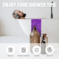 GLOWAY Produits de bain populaires : Éponge exfoliante corporelle longue et durable en filet africain, en nylon