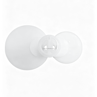 Grand tube de colle à double cartouche, baril de distribution 400 ml 1:1 PP, seringue à double baril en plastique pour distribution de liquides