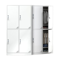 Armoire de rangement métallique sur mesure en acier inoxydable et aluminium, fabrication de tôles, couleur RAL, logo personnalisé pour vêtements