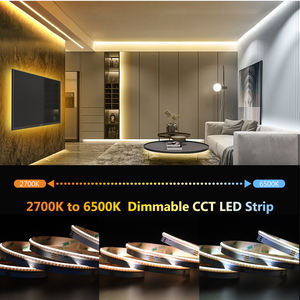 Tira de LED COB de Emisión Lateral sin Puntos, Alto CRI 90, 2700K~6500K, 24V, 10mm, 5 Metros por Rollo, Tiras de Luz LED COB - Product Image 5