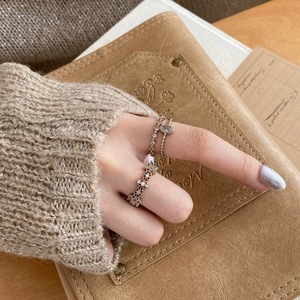 Anelli all'ingrosso in stile retrò francese con pizzo dorato e diamanti intarsiati, design a <span class=keywords><strong>palazzo</strong></span>, squisiti anelli aperti a strati per la tavola - Product Image 4