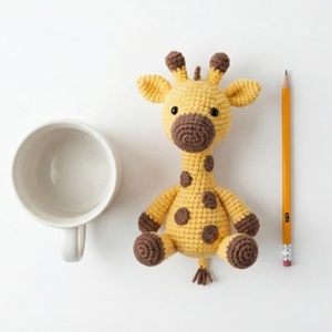 <span class=keywords><strong>Jirafa</strong></span> de Ganchillo Hecha a Mano al por Mayor, Juguete de Peluche <span class=keywords><strong>Amigurumi</strong></span> de Animales Tejidos, Muñeco de <span class=keywords><strong>Jirafa</strong></span> de Algodón Terminado para Bebés - Product Image 2