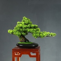 Petit arbre artificiel en forme de bonsaï, faux érable rouge, pour bureau, maison, table