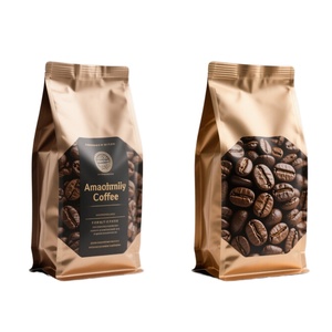 Bolsas de Aluminio con Fondo Plano Negro para Empacar Granos de Café, con Válvula, en Presentaciones de 250g, 340g, 500g, 1kg, 10000g y 2.5kg - Product Image 1