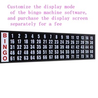Logiciel professionnel pour machine à bingo 1-75 et 1-90, système de contrôle électronique personnalisable avec écran flash pour jeu de loterie