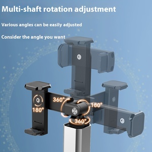 New người giữ điện thoại hợp kim nhôm có thể gập lại với 360 độ xoay điện thoại di động chủ Máy tính để bàn đứng Trọng lượng nhẹ du lịch phụ kiện - Product Image 6