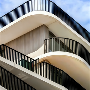 Clôture <span class=keywords><strong>composite</strong></span> en alliage d'aluminium de confidentialité nouvellement conçue Clôture de <span class=keywords><strong>jardin</strong></span> en aluminium Panneaux de clôture métalliques horizontaux en aluminium pour la maison - Product Image 5