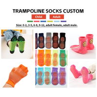 Chaussettes antidérapantes personnalisables pour enfants, chaussettes de trampoline, chaussettes antidérapantes pour tout-petits, chaussettes de sol, chaussettes pantoufles, chaussettes à maintien de la cheville