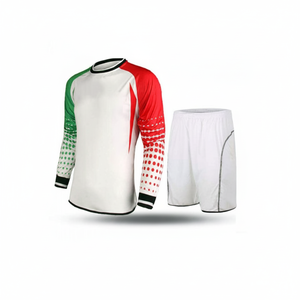 Wholesale High Quality Men's Soccer Goalkeeper Jersey New Design Long Sleeve Adult Training Uniform Set 100% OEM Service - Product Image 2