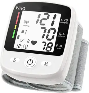 Moniteur intelligent de pression artérielle, moniteur de fréquence cardiaque numérique, Rechargeable au poignet, à la maison et à hôpital,