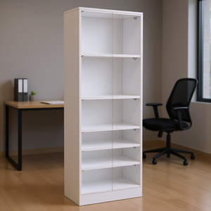 Armadio Archivio a Doppia Porta Dakari Multistorage con Cinque Ripiani, Bianco, Arredamento per Ufficio - Product Image 2