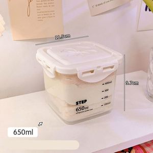 Food Grade Transparent Plastic Eco-Friendly Stackable Airtight <b>Storage</b> <b>Jar</b> <b>Kitchen</b> Container Large Capacity <b>for</b> Grain Tea Food - Product Image 2