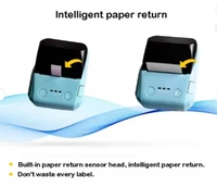 Mini impresora térmica portátil de 58mm, etiqueta móvil de recibo pequeño, pegatina de matriz de puntos de código de barras, impresora POS, impresora de facturas