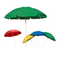 Cetak Logo Kustom Furnitur Luar Ruangan Payung Besar Portabel 3 Lipat Payung Payung Payung Payung Meja Teras Pantai Taman Mini Sombrilla