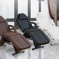 Table de massage pliante de luxe en acier inoxydable, lit pour cils, spa, tatouage, canapé cosmétique, esthéticienne, lits de soins de beauté, visage, hôtel