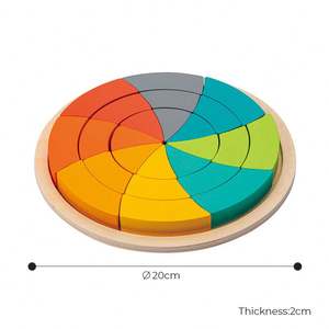 Jeu de construction <span class=keywords><strong>en</strong></span> quatre parties design pour bébé, blocs <span class=keywords><strong>en</strong></span> <span class=keywords><strong>bois</strong></span> avec plateau de rangement, jouets Montessori <span class=keywords><strong>Grimms</strong></span> <span class=keywords><strong>arc</strong></span>-<span class=keywords><strong>en</strong></span>-<span class=keywords><strong>ciel</strong></span> <span class=keywords><strong>en</strong></span> <span class=keywords><strong>bois</strong></span> - Product Image 2