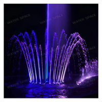 Air Mancur Musik Lampu Warna-warni untuk Kolam Renang Luar Ruangan dengan Air Mancur Stainless Modern WF-004 Pemasangan di Tempat