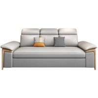 Sofá Cama con Estructura de Metal Plegable para Sala de Estar Familiar Pequeña de Doble Uso con Almacenamiento Multifuncional Moderno