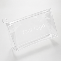Mini sac transparent en PVC, sac de voyage décontracté, sac de maquillage de luxe, sac cosmétique personnalisé avec fermeture éclair