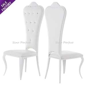 Silla Blanca para Novios, Decoración para Bodas y Eventos, Alquiler de Muebles para Banquetes y Fiestas, Silla Nupcial, Novedad de Foshan Sinoperfect - Product Image 1
