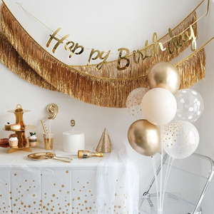 Guirnalda de Flecos de Papel Metálico Dorado y Plateado para Decoración de Paredes, Material PET, para Cumpleaños de Niños, Navidad, Nochevieja, Halloween, Carnaval, DAMAI - Product Image 3