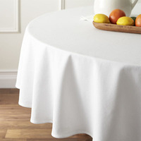 Nappe Ronde Blanche de 120 Pouces en Polyester Écologique Moderne Non Tissé pour la Maison et les Fêtes de Mariage – Vente en Gros Usine