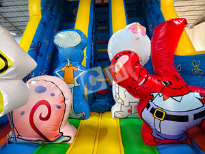 Phổ biến nhất trượt đôi bơm hơi với Quạt gió lớn trượt khô cho trẻ em trượt bơm hơi - Product Image 4