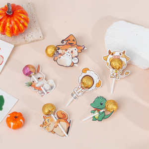 Giáng sinh nguồn cung cấp bên Santa Claus người tuyết chim cánh cụt bìa thẻ Kẹo Kẹo chủ sở hữu lễ hội đường bánh bao bọc vô trùng - Product Image 5