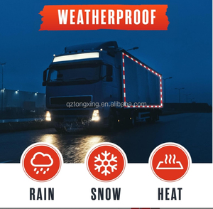 Bán buôn đỏ trắng kép màu lăng trụ phản xạ nguy hiểm cảnh báo an toàn phim CuộN conscuity băng phản xạ cho xe - Product Image 4