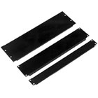 Panneaux de rack en aluminium 1UK/2UK/3UK, anodisés noirs, panneaux vierges pour montage en rack, installation dans des armoires de serveur 19 pouces, flight case