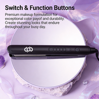 Fer à lisser électrique en céramique Babyliss personnalisé avec logo, plaques MCH PTC, écran LED et fonction ionique négative, garantie 1 an pour usage domestique