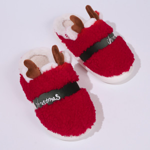 Nuevas Pantuflas Navideñas de Algodón con Suela Suave Antideslizante, Diseño de Ciervo, como Regalo de Navidad - Product Image 5