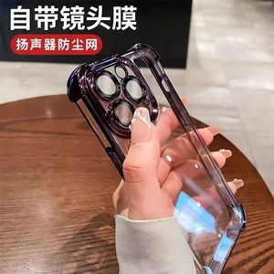 เคสโทรศัพท์ TPU เคลือบอิเล็คโทรเพลทพร้อมฟิล์มกันรอยสำหรับ <span class=keywords><strong>iPhone</strong></span> 16 PRO MAX 15 14กรอบด้านหลังมือถือ - Product Image 6