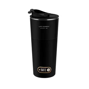 New design 350ml Battery powered Portable travel constant temperature coffee cup thermal cup electric for coffee