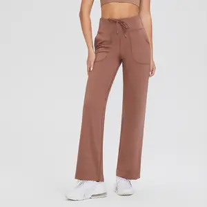 Nouveau Super confortable lâche femmes pantalons décontractés sport vêtements actifs large jambe Flare Yoga pantalon femmes Gym pantalons de survêtement