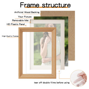 Wholesale 11*17 <strong>Wood</strong> <strong>Picture</strong> <strong>Frame</strong>, 12*18 Inches MDF Photo <strong>Picture</strong> <strong>Frame</strong> Tabletop or Wall Display Horizontally or Vertically - Product Image 2