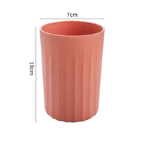 Tasse en paille de blé, 8 couleurs, sans BPA, qualité alimentaire, cannelée, réutilisable, compatible lave-vaisselle, écologique, en stock, pour la maison, prête à être expédiée, vente en gros