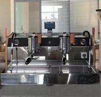 EM-100 maison meilleure qualité haricot à tasse Intalian 9Bar rotatif Double groupes Smart Commercial semi-automatique Machine à café expresso