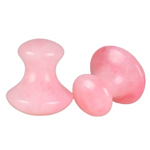 Forme de champignon Quartz Rose Gua Sha Jade Massage des <span class=keywords><strong>yeux</strong></span> Outil facial Lifting du <span class=keywords><strong>visage</strong></span> Suppression des <span class=keywords><strong>rides</strong></span> Masseur - Product Image 1