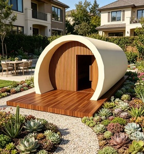 Casa Modular Curva Prefabricada de Hormigón, Impermeable y Resistente a Desastres, Edificio Prefabricado para Jardín / Casa Domo - Product Image 1