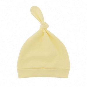 Conjunto de gorros y guantes con nudos para bebé, gorros cálidos y suaves para recién nacidos, finos, lisos, para primavera, unisex, para viajes - Product Image 4