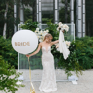 Y-Q049 Vente en gros Décoration de <span class=keywords><strong>mariage</strong></span> et d'événements <span class=keywords><strong>Arche</strong></span> de fleurs en maille <span class=keywords><strong>Arche</strong></span> de ballons dorée et blanche <span class=keywords><strong>Arche</strong></span> <span class=keywords><strong>ronde</strong></span> en métal de 2 m pour <span class=keywords><strong>mariage</strong></span> - Product Image 3