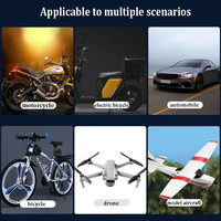RGB LED-Blitzlampe Mini-Flugzeug Drahtlose Steuerung 7 Farben Wiederaufladbare Auto Fahrrad Motorrad Rücklicht Drohnen-Stroboskop-Warnleuchte