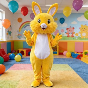 Costumes de mascotte de <span class=keywords><strong>lapin</strong></span> jaune de Hola/Costume mascotte de <span class=keywords><strong>lapin</strong></span> - Product Image 1
