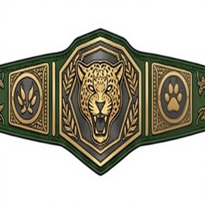 Ceinture de champion personnalisée pour les soirées de combat professionnelles, titres de lutte, MMA, boxe, en métal doublement plaqué et cuir véritable - Product Image 1
