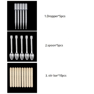 <b>Crystal</b> Clear Epoxy Resin Kit for beginner Non-toxic 1:1 resin kit for self leveling for Jewelry Art Resin Metallic floor - Product Image 2
