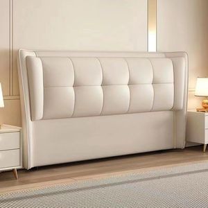 Tête de lit capitonnée crème 1,5 m 1,8 m – Dossier de lit moderne style simple pour chambre adulte - Product Image 1