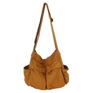 Reinforced Water Resistant Solid Color Shoulder Canvas Totes Zipper Closure-Sturdy <b>Thick</b> Handles for Heavy Loads Embroidery - Product Image 4