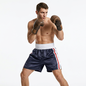 Unisex Boxing <b>Shorts</b> 3 Inseam 4 Elastic Quick Dry Shrink-Proof Front Logo Martial Arts MMA <b>Grappling</b> Rushguard Wrestling Wear - Product Image 4